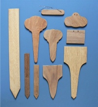 Wooden Plant Labels - Teak Tags Style