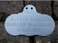 Punched Victorian Label professionally punched label