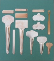 Metal Plant Markers - Copper Tags Style