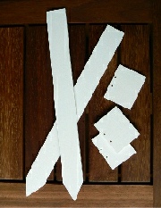 Wooden Plant Markers - White Wooden Tags style