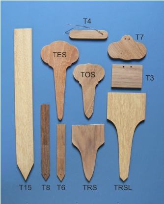 Teak Labels Wooden Plant Labels - Teak tags