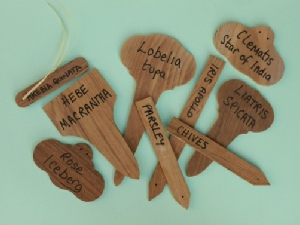 Teak tags Wooden Plant Labels - Teak tags